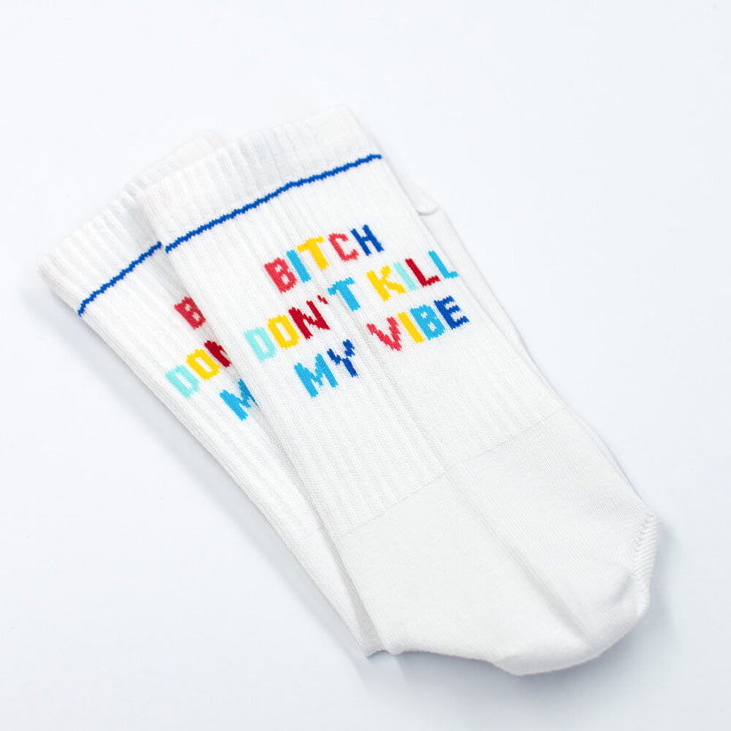 J.Clay Socken "Bitch don´t kill my vibe" | Lässige Statement-Socke | J.Clay