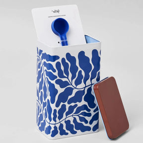 WRAP Blechdose mit Löffel „Leaves“ | Blattmotiv | WRAP