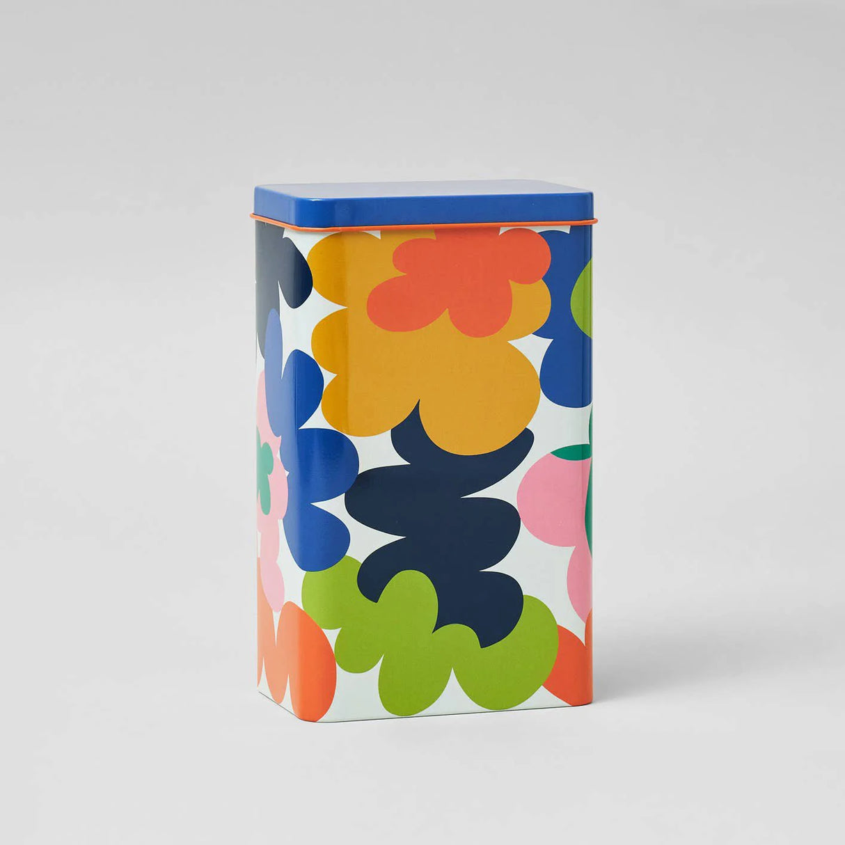 WRAP Blechdose mit Löffel „Abstract Flowers“ | Florale Illustration | WRAP