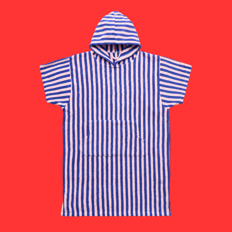 BONGUSTA Poncho „Naram Dazzling Blue & Rose“ (S/M) | BONGUSTA | Cooler Poncho für dich