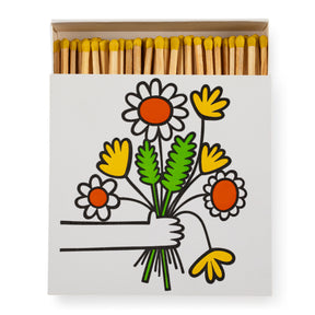 Archivist Lange Streichhölzer „Flowers by Jane Foster“ von Archivist | 100 Stück in Square Matchbox