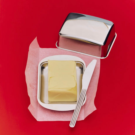 HAY Butterdose „Essential Steel“ | Zeitloses Design | HAY
