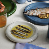 HAY Teller „Barro Plate Off-White 18 cm“ | Kleines 2er-Set | HAY