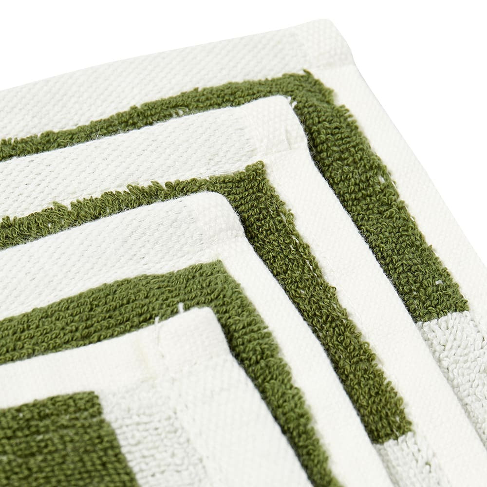 HAY Waschlappen „Check Matcha 30×30 cm“ | Frisch & saugstark | HAY