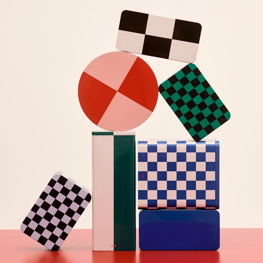 HAY Dose „Tin Container Slim“ | Green & Off-White | HAY