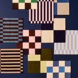 HAY Servietten „Light Pink, Bordeaux & Black M Check“ | Set mit 20 Stück | HAY
