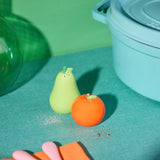 Fluid Market Salz- & Pfefferstreuer „Orange Pear“ | Lustiges Duo | Fluid Market