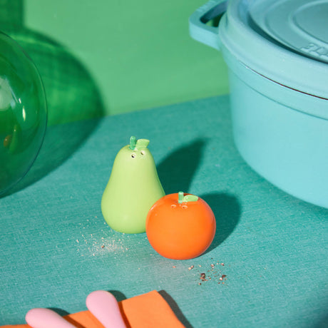 Fluid Market Salz- & Pfefferstreuer „Orange Pear“ | Lustiges Duo | Fluid Market
