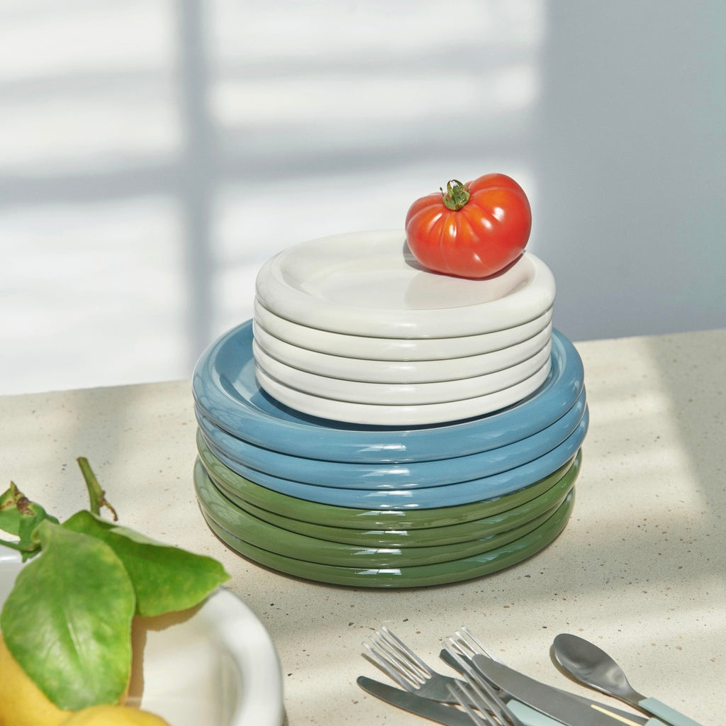 HAY Teller „Barro Plate Off-White 18 cm“ | Kleines 2er-Set | HAY