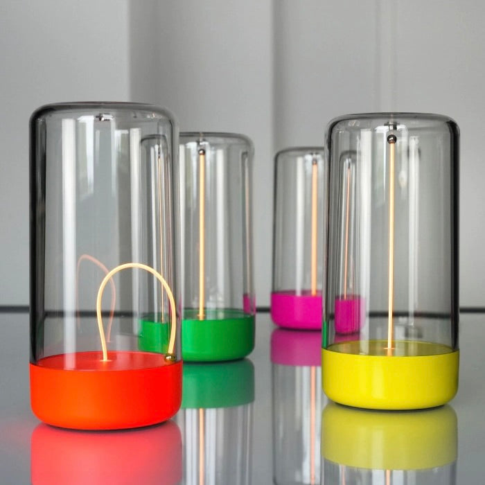Sompex Tischleuchte “PULSE” | Dimmbar & frech in Neongrün | Sompex