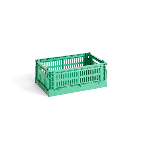 HAY Faltbox „Colour Crate Small Dark Mint“ | Tiefer Ton, klare Form | HAY