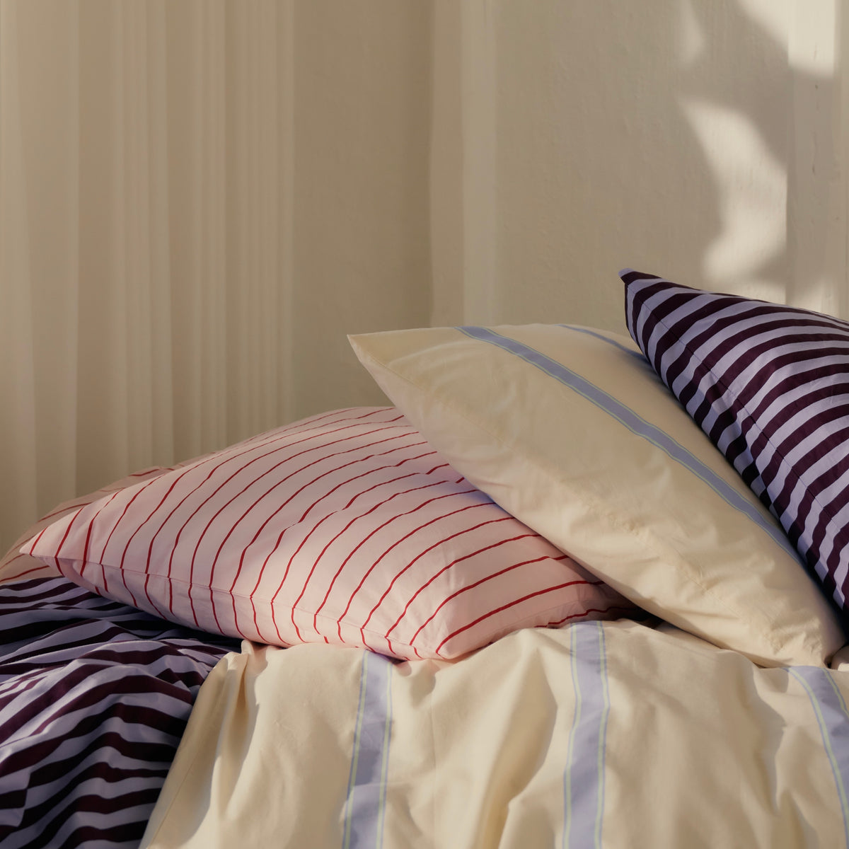 BONGUSTA Bettwäsche-Set “Ivory, Lavender & Mint” 140×200cm + 80×80cm | BONGUSTA