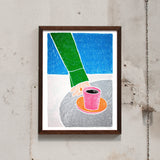 Léa Coubray Café en Terasse (30x40cm) | Léa Coubray | Fine Art Print