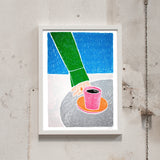 Léa Coubray Café en Terasse (30x40cm) | Léa Coubray | Fine Art Print