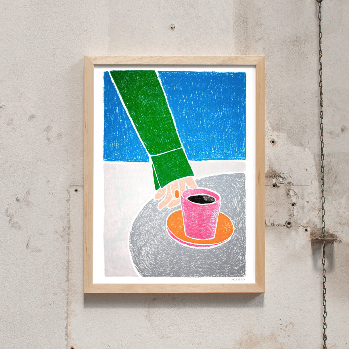 Léa Coubray Café en Terasse (30x40cm) | Léa Coubray | Fine Art Print
