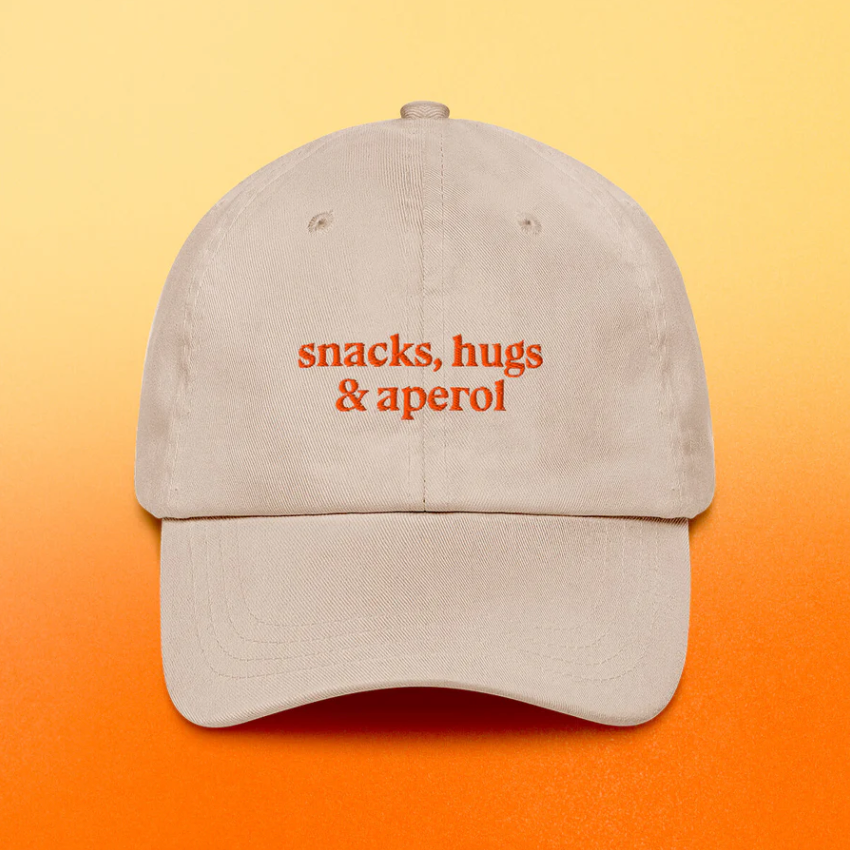 studio ciao Cap Studio Ciao "Snacks, Hugs & Aperol" | Lässig & Verstellbar