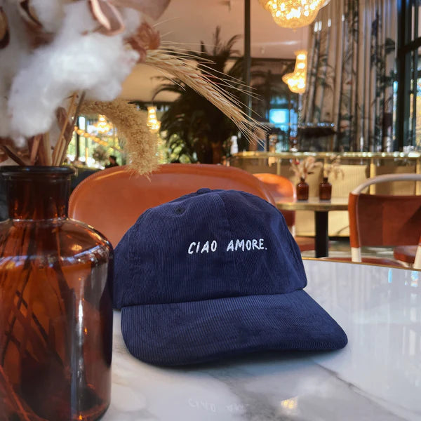 The Refined Spirit Cap The Refined Spirit "Ciao Amore" | Blau, Cord | Vintage & Stilvoll