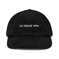 The Refined Spirit Cap The Refined Spirit "La Dolce Vita" | Schwarz, Cord | Italienisches Flair & Komfort
