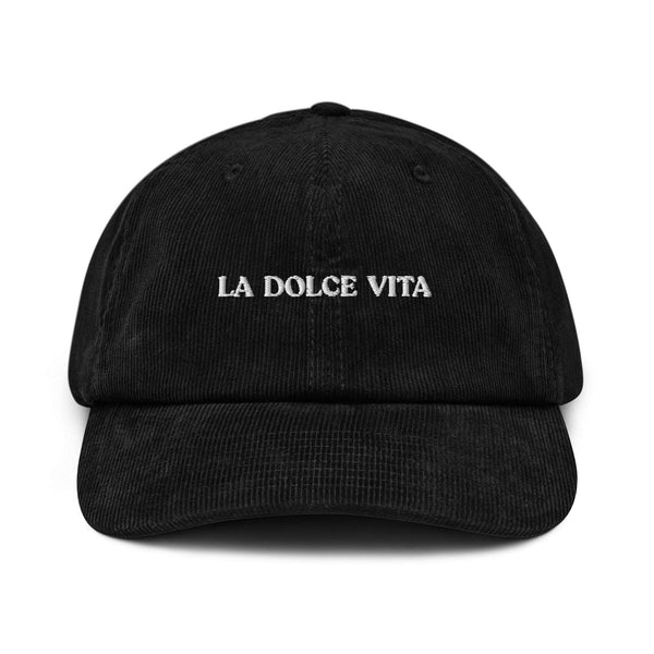 The Refined Spirit Cap The Refined Spirit "La Dolce Vita" | Schwarz, Cord | Italienisches Flair & Komfort