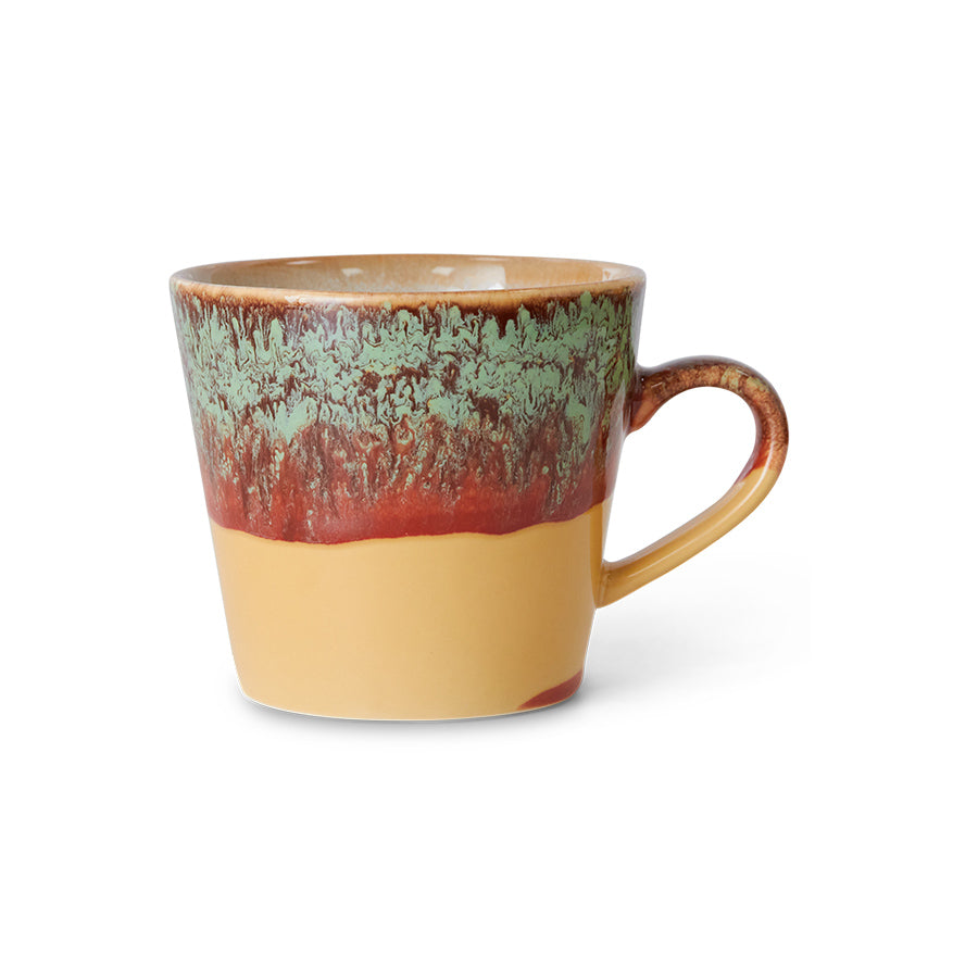 HKLiving Cappuccino Tasse HKliving "70s Cove" | Beige, Keramik, Retro, Handgemacht