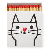 Archivist Lange Streichhölzer „Cat by Jane Foster“ von Archivist | 100 Stück in Square Matchbox