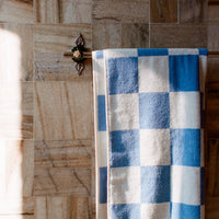 HAY Handtuch „Check Sky Blue 50×90 cm“ | Klein & kariert | HAY