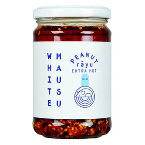 White Mausu Chili-Öl „Erdnuss Rayu Extra Hot“ | Intensiv scharf | White Mausu