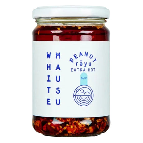 White Mausu Chili-Öl „Erdnuss Rayu Extra Hot“ | Intensiv scharf | White Mausu