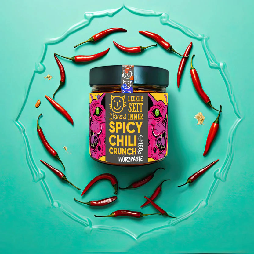 J. Kinski "Spicy Chilli Crunch" | vegan | Knuspergenuss mit extra Schärfe