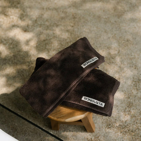 BONGUSTA Gästehandtuch „Naram Coffee 30×50 cm“ | Warm & einladend | BONGUSTA