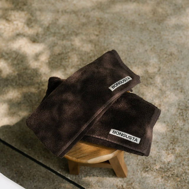 BONGUSTA Gästehandtuch „Naram Coffee 30×50 cm“ | Warm & einladend | BONGUSTA
