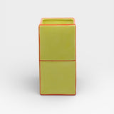 Table Machine Vase “Double Tile” Yellow & Orange | Modernes Statement | Table Machine