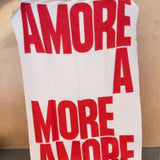 navucko Decke “Amore” Weiß/Rot 130 x 200 cm | 100% Wolle | navucko