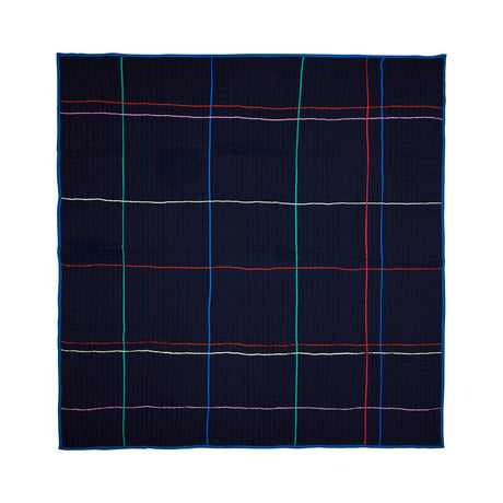 Hübsch Tagesdecke „Sen Dark Blue“ | 260 × 260 cm | Hübsch