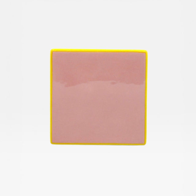 Table Machine Untersetzer “Tile” 4 Stk. Pink & Yellow | 4er-Set | Table Machine