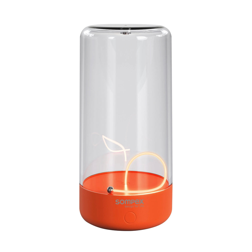 Sompex Tischleuchte “PULSE” | Dimmbar & leuchtend in Neonorange | Sompex