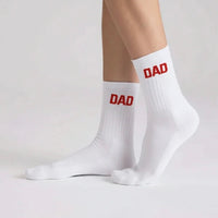 NO BAD DAYS CLUB Socken “Dad” Rot" | Für die coolsten Papas | NO BAD DAYS CLUB