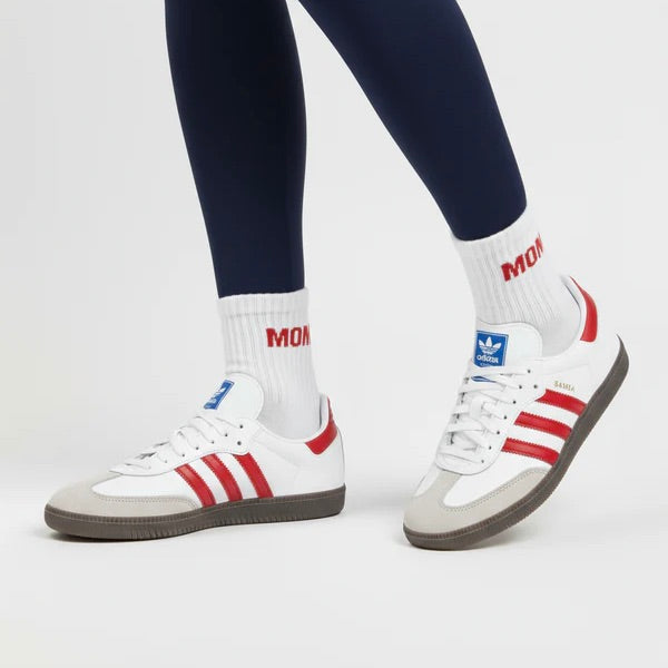 NO BAD DAYS CLUB Socken “Mom” Rot | Für Power-Mamas | NO BAD DAYS CLUB