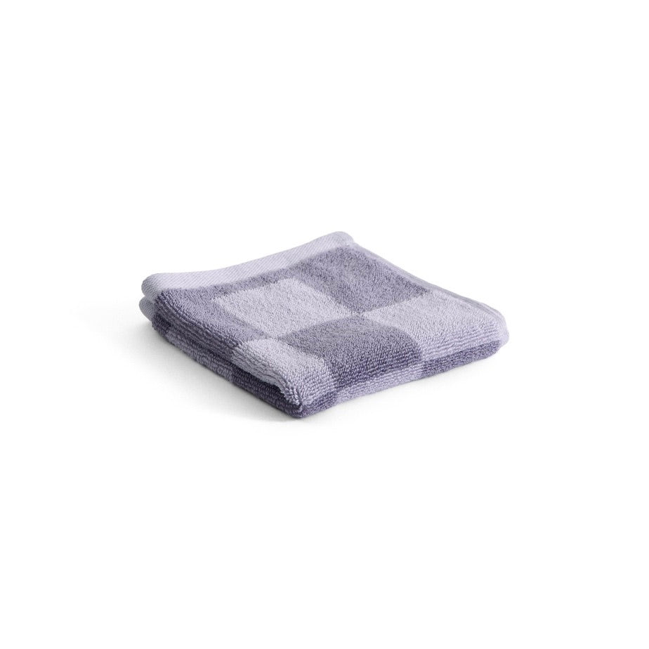 HAY Waschlappen „Check Lavender 30×30 cm“ | Sanft & schön | HAY