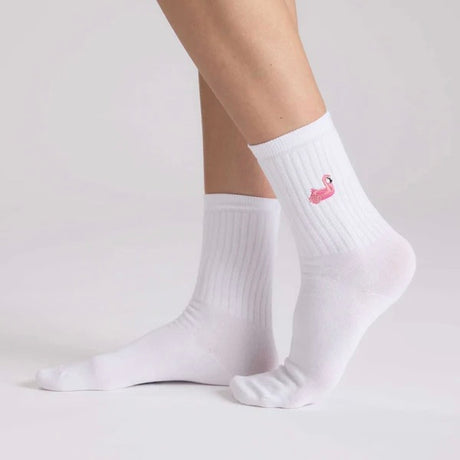NO BAD DAYS CLUB Socken “Floating Flamingo” | Sommerliche Statement Socken | NO BAD DAYS CLUB