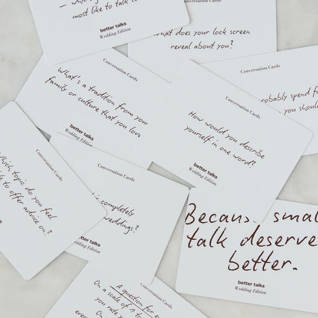 better talks Fragekarten „Wedding Edition“ | Gespräche für Paare | better talks