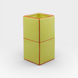 Table Machine Vase “Double Tile” Yellow & Orange | Modernes Statement | Table Machine