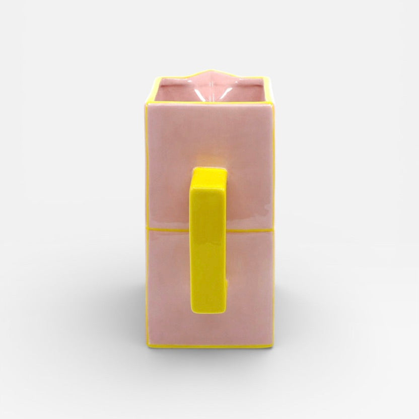 Table Machine Kanne “Tile” Pink & Yellow | Grafisches Design | Table Machine