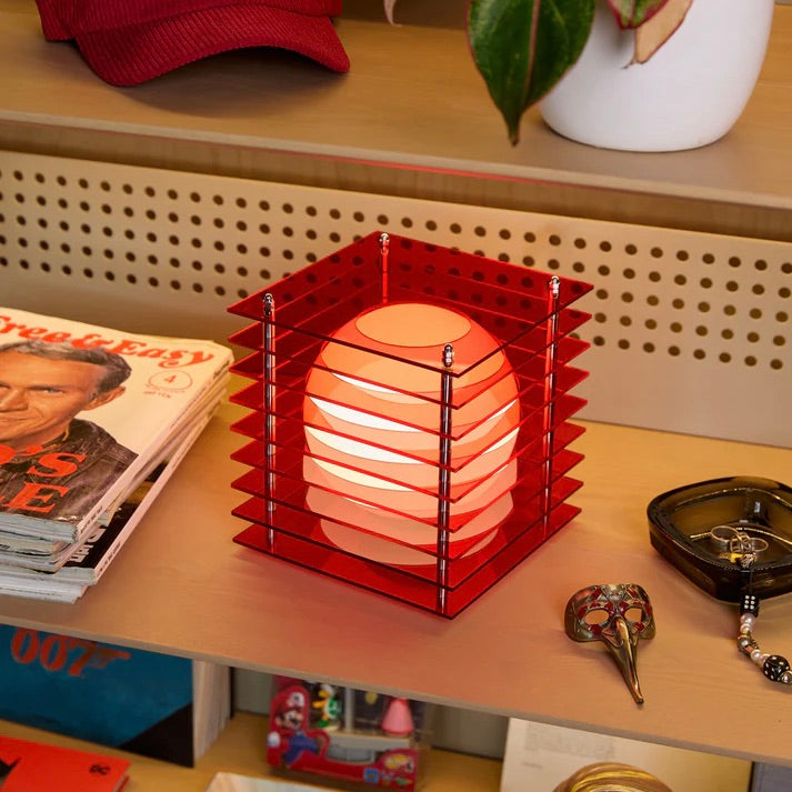 BANG Leuchte “Square Small” Red | Quadratisch & leuchtend | BANG