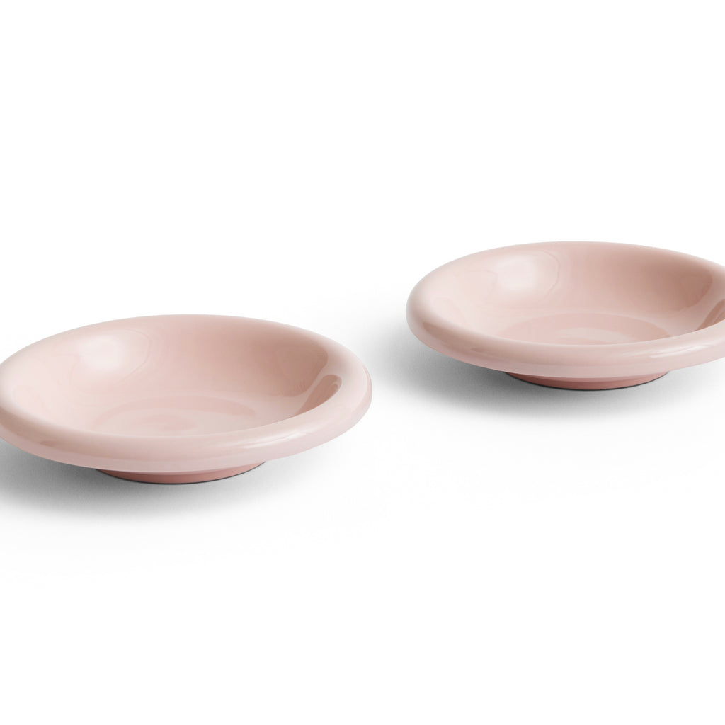 HAY Schale „Barro Bowl Pink“ | 2er-Set für farbenfrohe Tischmomente | HAY