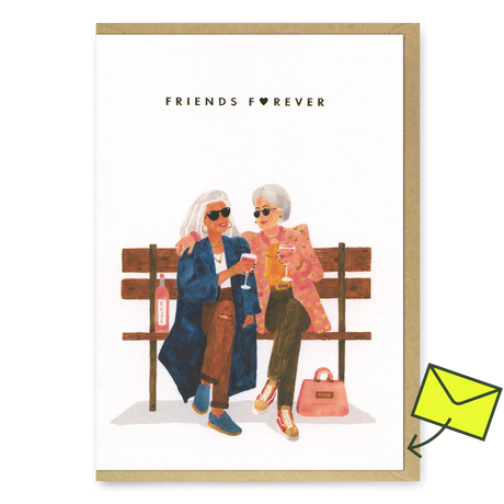 ALL THE WAYS TO SAY Grußkarte "Friends Forever" | Schöne Klappkarte | ALL THE WAYS TO SAY