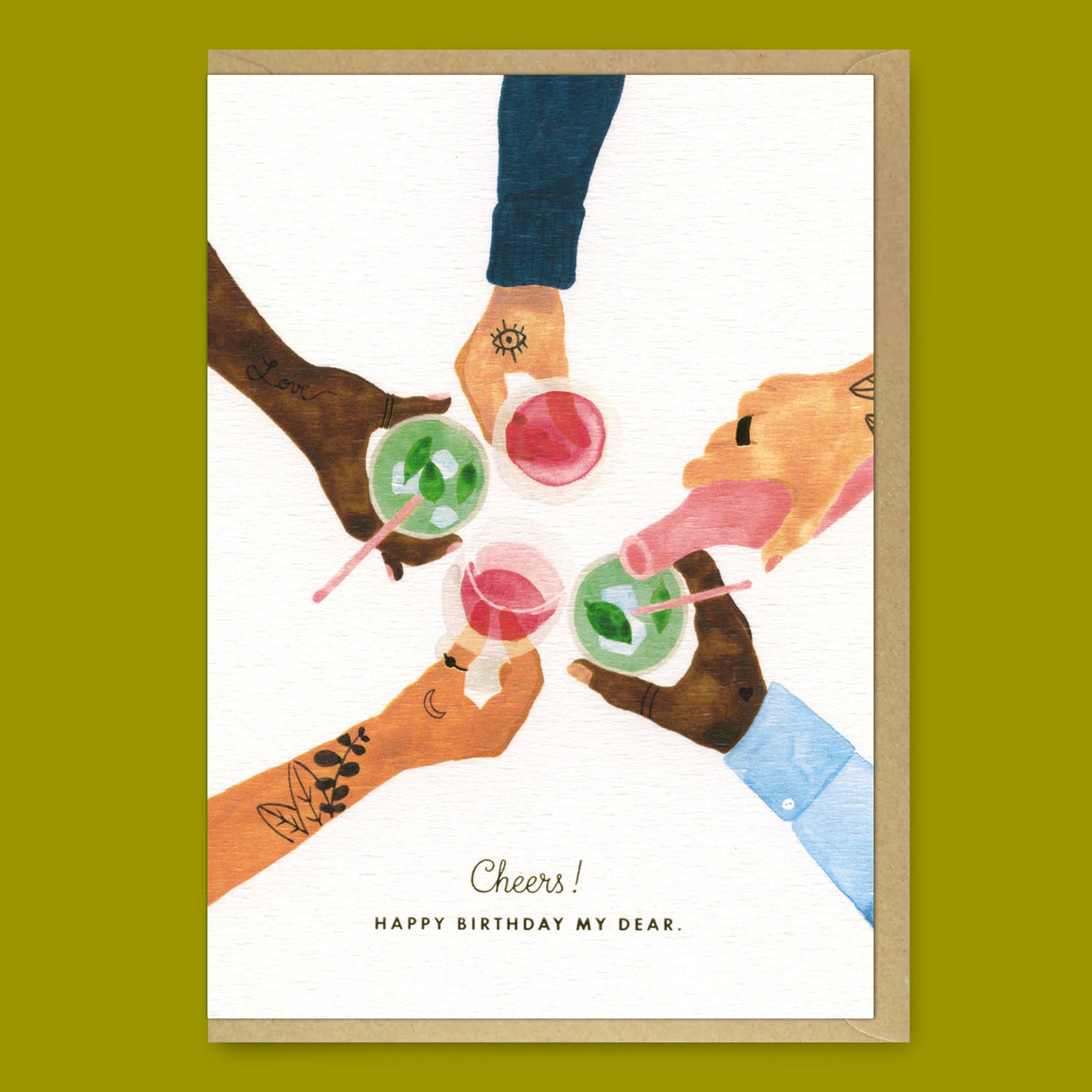 ALL THE WAYS TO SAY Grußkarte "Cheers" | Klappkarte zum Geburtstag | ALL THE WAYS TO SAY