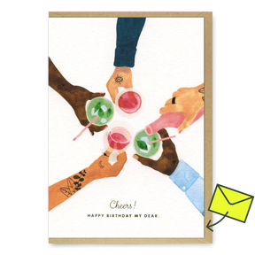 ALL THE WAYS TO SAY Grußkarte "Cheers" | Klappkarte zum Geburtstag | ALL THE WAYS TO SAY