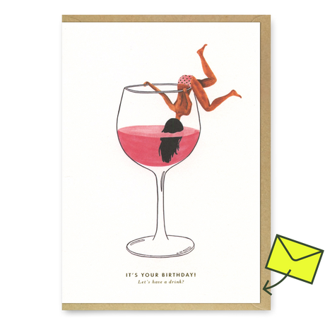 ALL THE WAYS TO SAY Grußkarte "Just a drink" | Geburtstagskarte | ALL THE WAYS TO SAY