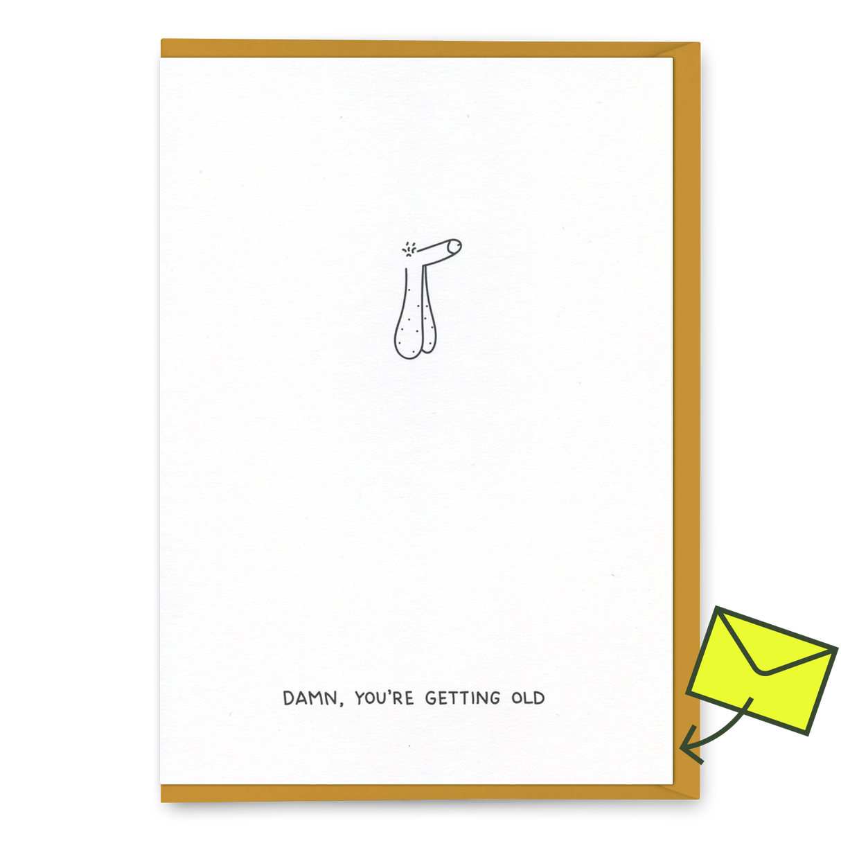Dicks Don't Lie Grußkarte "You’re getting old" | Lustige Geburtstagskarte | Dicks Don’t Lie